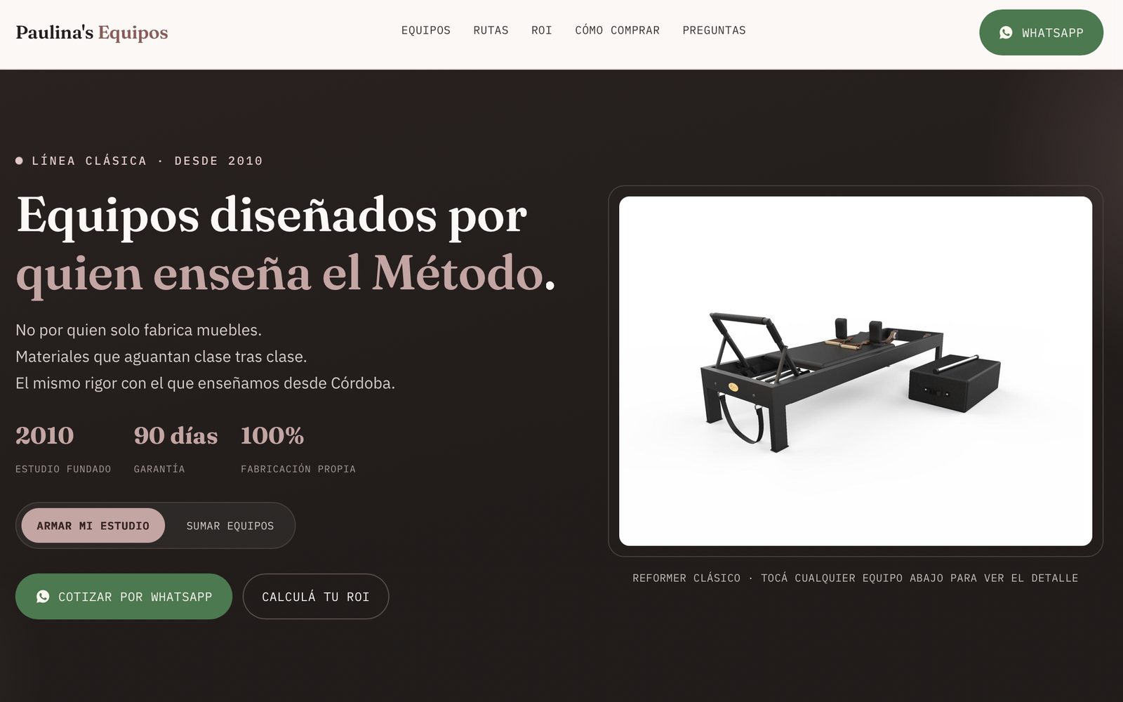Equipos — Paulina's